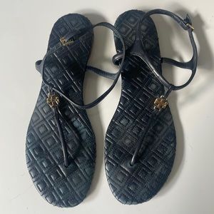 Tory Burch Navy sandals size 9.5